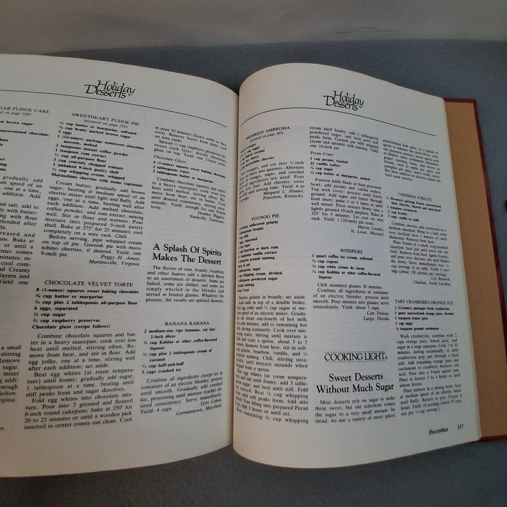 Southern Living 1986 Annual Recipes Oxmoor House 1986 Hardcover
